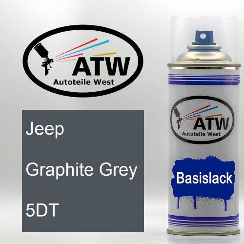 Jeep, Graphite Grey, 5DT: 400ml Sprühdose, von ATW Autoteile West.